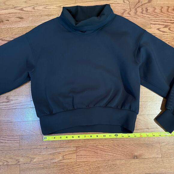 Lululemon Full Flourish Pullover AirWrap Spacer Navy Funnel Neck Sz 8 RARE - Picture 9 of 9